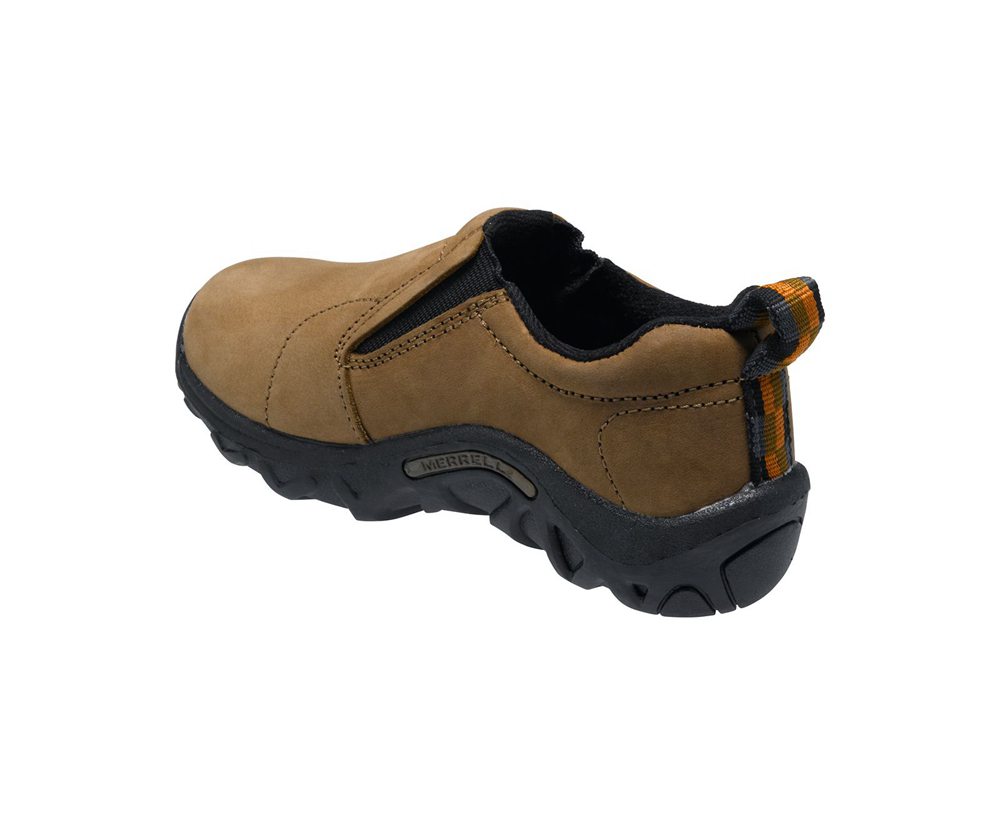 Merrell Slip Ons Brown - Jungle Moc Nubuck - Kids 63FUBHTZN